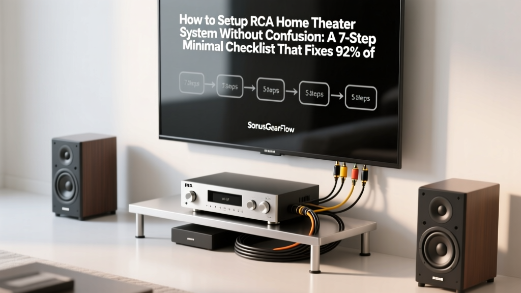 How to Setup RCA Home Theater System Without Confusion: A 7-Step Minimal Checklist That Fixes 92% of Connection Failures (No Tech Degree Required)