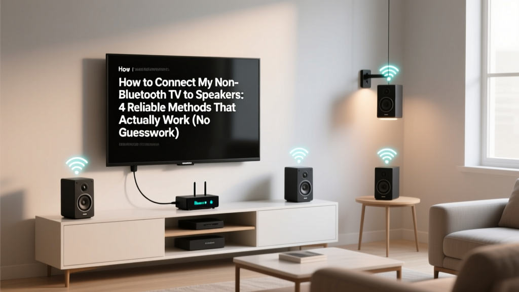 How to Connect My Non Bluetooth TV to Bluetooth Speakers: 4 Reliable Methods That Actually Work (No Tech Degree Required — Just Plug, Pair, Play)
