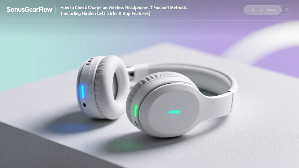 How to Check Charge on Wireless Headphones: 7 Foolproof Methods (Including Hidden LED Tricks & App Hacks Most Users Miss)