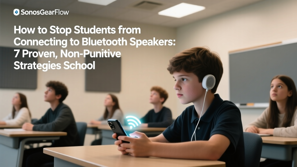 How to Stop Students from Connecting to Bluetooth Speakers: 7 Proven, Non-Punitive Strategies Schools Actually Use (No Tech Degree Required)