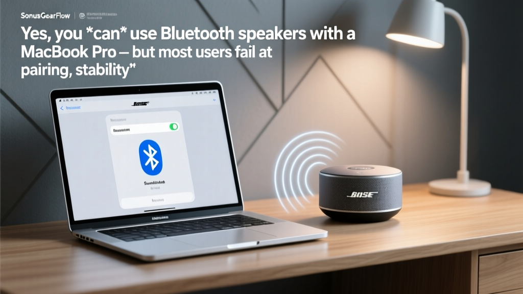 Yes, you *can* use Bluetooth speakers with a MacBook Pro — but most users fail at pairing, stability, and audio quality. Here’s the exact step-by-step fix (tested on macOS Sequoia & Sonoma with 12+ speaker models).