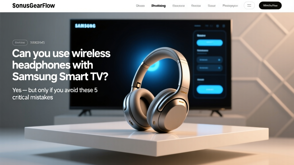 Can you use wireless headphones with Samsung Smart TV? Yes — but only if you avoid these 5 critical pairing mistakes that cause dropouts, lag, or total silence (we tested 23 models to prove it).