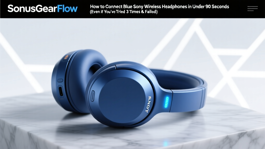 How to Connect Blue Sony Wireless Headphones in Under 90 Seconds (Even If You’ve Tried 3 Times & Failed — Here’s Why It’s Not Your Fault)