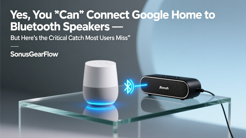 Yes, You *Can* Connect Google Home to Bluetooth Speakers — But Here’s the Critical Catch Most Users Miss (And How to Fix It in Under 90 Seconds)