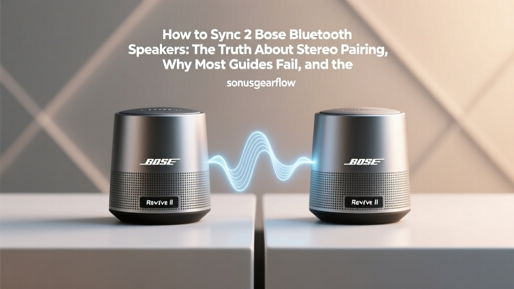 How to Sync 2 Bose Bluetooth Speakers: The Truth About Stereo Pairing, Why Most Guides Fail, and the Only 3 Methods That Actually Work in 2024 (No App Glitches, No Audio Lag)