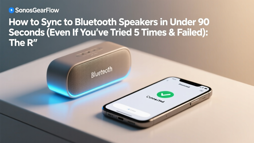 How to Sync to Bluetooth Speakers in Under 90 Seconds (Even If You’ve Tried 5 Times & Failed): The Real-World Fix Your Phone, Laptop, or Tablet Is Missing