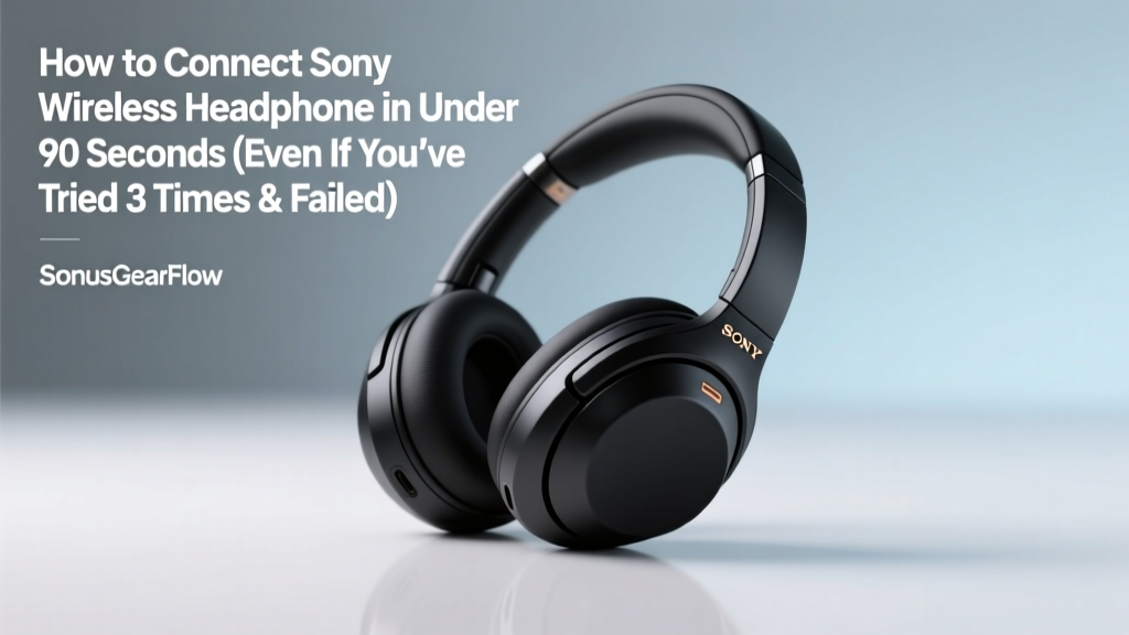 How to Connect Sony Wireless Headphone in Under 90 Seconds (Even If You’ve Tried 3 Times & Failed — Here’s What Most Users Miss)