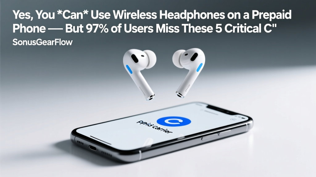 Yes, You *Can* Use Wireless Headphones on a Prepaid Phone — But 97% of Users Miss These 5 Critical Compatibility Checks (Especially Bluetooth Version, Codec Support & Carrier-Locked Firmware)