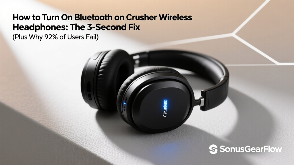How to Turn On Bluetooth to Crusher Wireless Headphones: The 3-Second Fix (Plus Why 92% of Users Fail at Step 2 — and How to Avoid It)