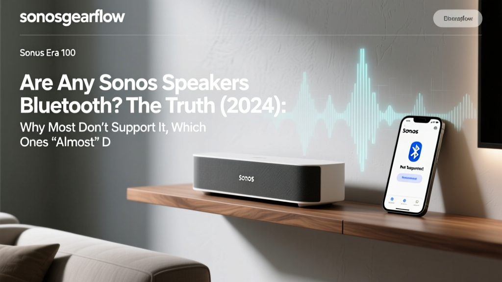 Are Any Sonos Speakers Bluetooth? The Truth (2024): Why Most Don’t Support It, Which Ones *Almost* Do, and What You Can Do Instead Without Sacrificing Sound Quality or Multiroom Sync
