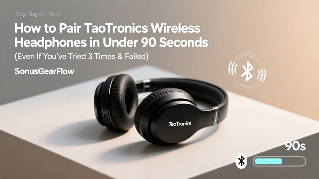 How to Pair TaoTronics Wireless Headphones in Under 90 Seconds (Even If You’ve Tried 3 Times & Failed — Here’s What Most Users Miss)
