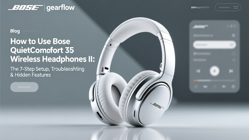 How to Use Bose QuietComfort 35 Wireless Headphones II: The 7-Step Setup, Troubleshooting & Hidden Feature Guide Most Users Miss (Including Battery Hacks, Call Quality Fixes, and App Sync Secrets)