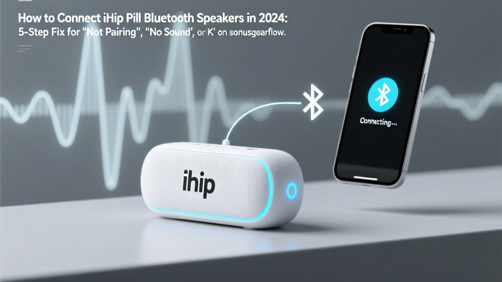 How to Connect iHip Pill Bluetooth Speakers in 2024: 5-Step Fix for 'Not Pairing', 'No Sound', or 'Keeps Disconnecting' (Works Even If You've Tried Everything)