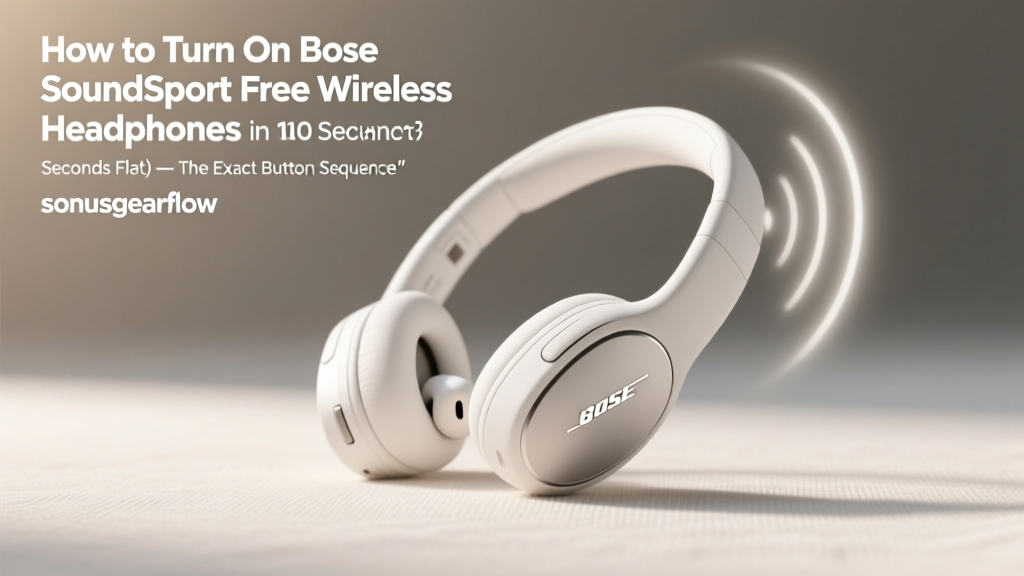 How to Turn On Bose SoundSport Free Wireless Headphones (in 10 Seconds Flat) — The Exact Button Sequence Most Users Miss (and Why It Feels Like They’re ‘Dead’ When They’re Not)