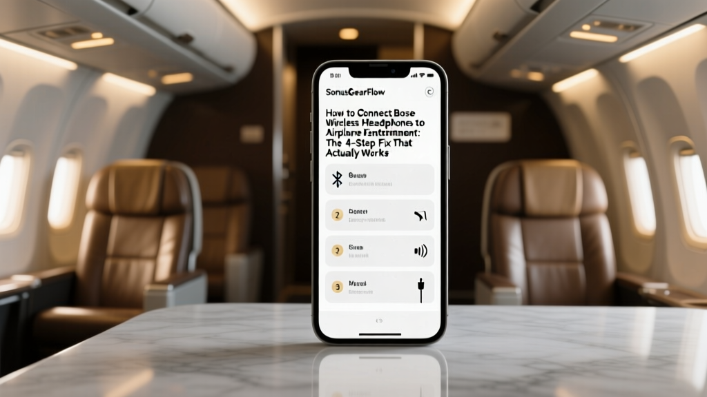 How to Connect Bose Wireless Headphones to Airplane Entertainment: The 4-Step Fix That Actually Works (No More Frustrating Jack Confusion or Bluetooth Failures)