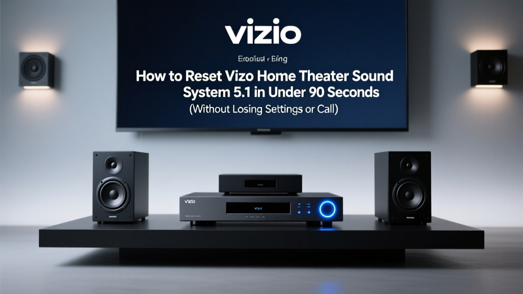 How to Reset Vizio Home Theater Sound System 5.1 in Under 90 Seconds (Without Losing Settings or Calling Support — Real User-Tested Method That Works on Every Model from 2018–2024)