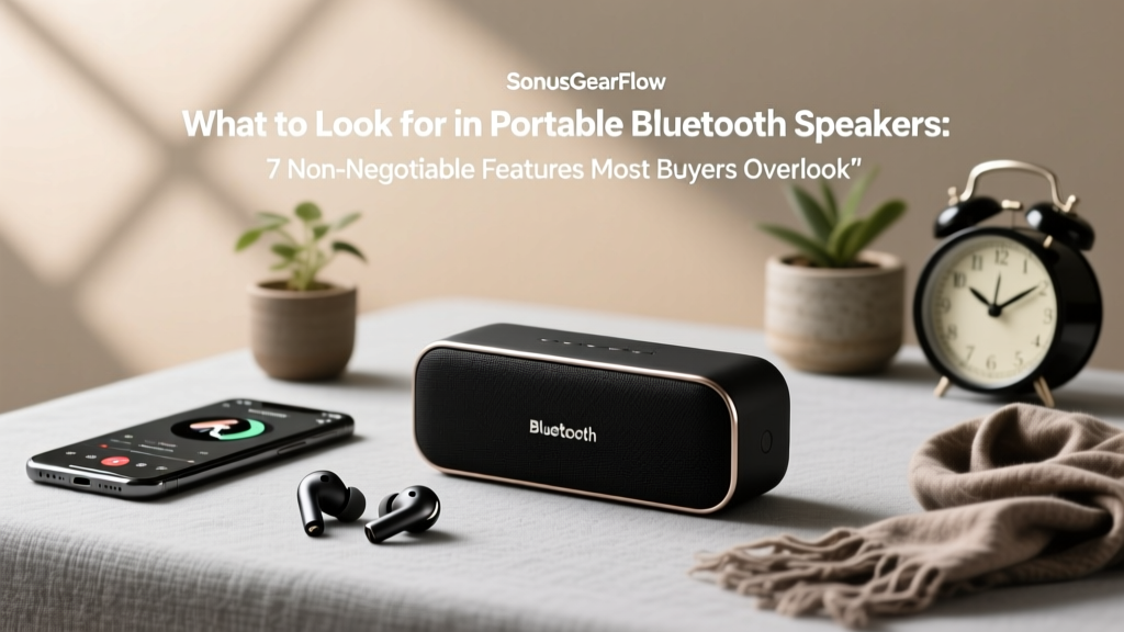What to Look for in Portable Bluetooth Speakers: 7 Non-Negotiable Features Most Buyers Overlook (and Why Your $150 Speaker Sounds Worse Than a $80 One)