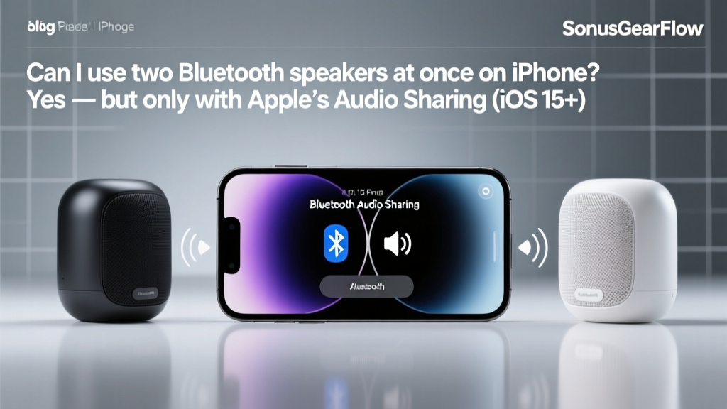 Can I use two Bluetooth speakers at once on iPhone? Yes — but only with Apple’s Audio Sharing (iOS 13+) or third-party workarounds; here’s exactly which methods work in 2024, which ones degrade sound quality, and why most ‘dual-speaker’ apps fail silently.