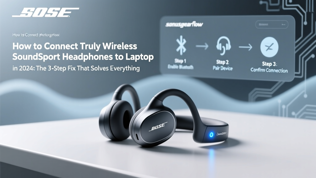 How to Connect Bose Truly Wireless SoundSport Headphones to Laptop in 2024: The 3-Step Fix That Solves Bluetooth Pairing Failures (No Dongle Needed)