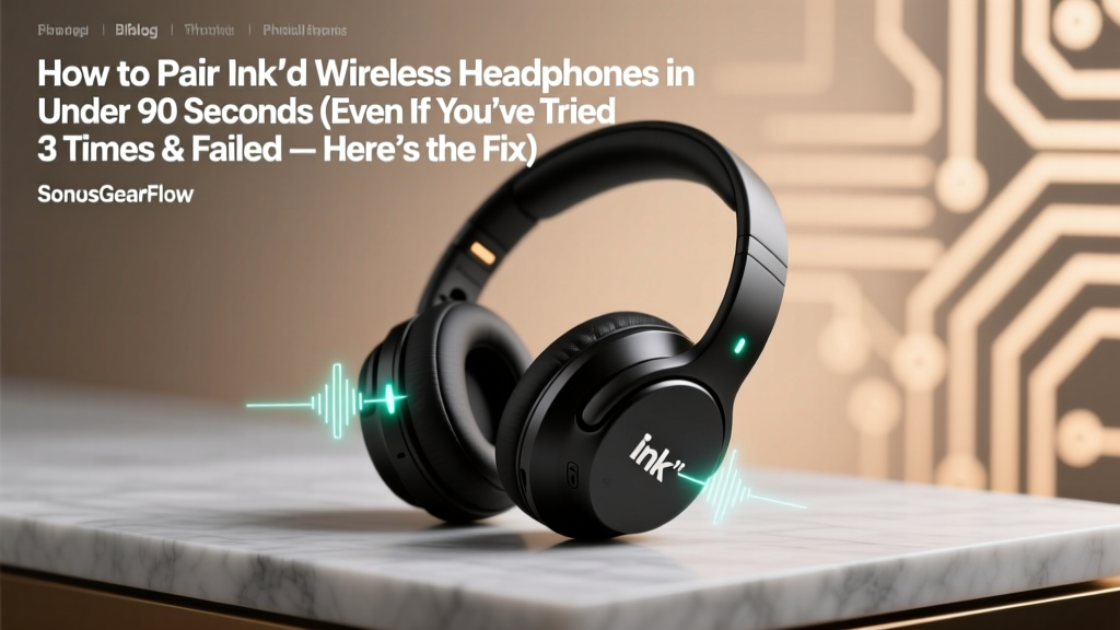 How to Pair Ink'd Wireless Headphones in Under 90 Seconds (Even If You’ve Tried 3 Times & Failed — Here’s What Your Manual Won’t Tell You)