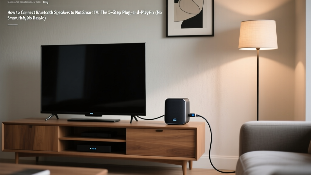 How to Connect Bluetooth Speakers to Not Smart TV: The 5-Step Plug-and-Play Fix (No Smart Hub, No Hassle, Works in 90 Seconds)