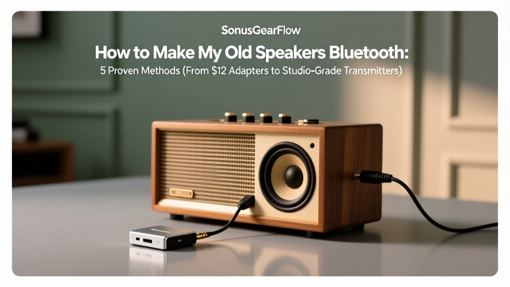 How to Make My Old Speakers Bluetooth: 5 Proven Methods (From $12 Adapters to Studio-Grade Transmitters — No Soldering Required)