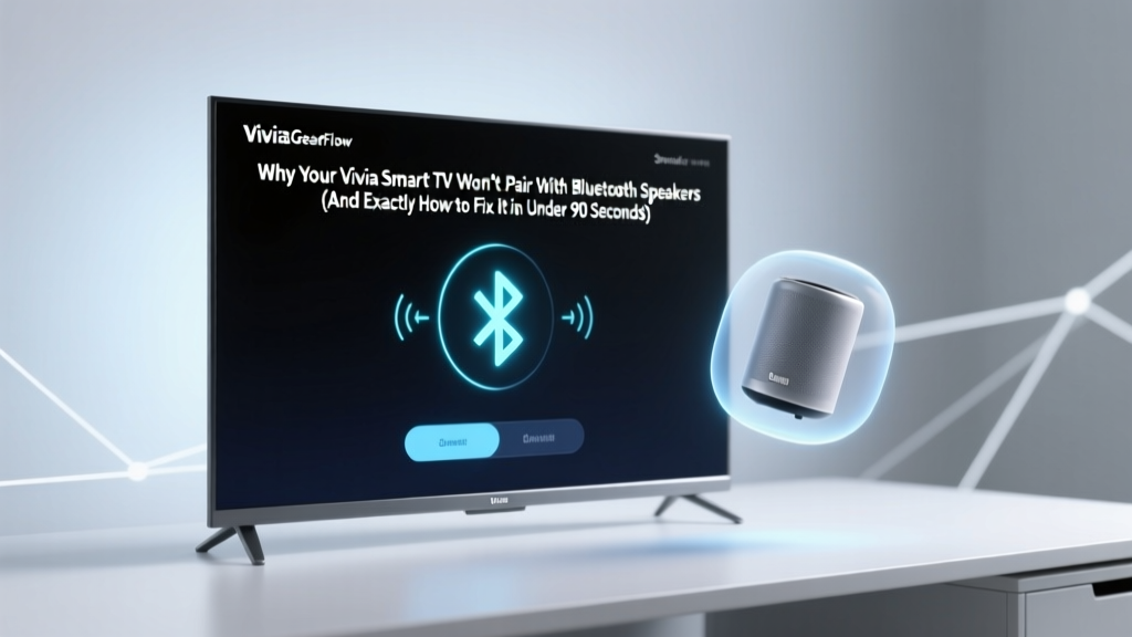 Why Your Vivia Smart TV Won’t Pair With Bluetooth Speakers (And Exactly How to Fix It in Under 90 Seconds—No Reset Needed)