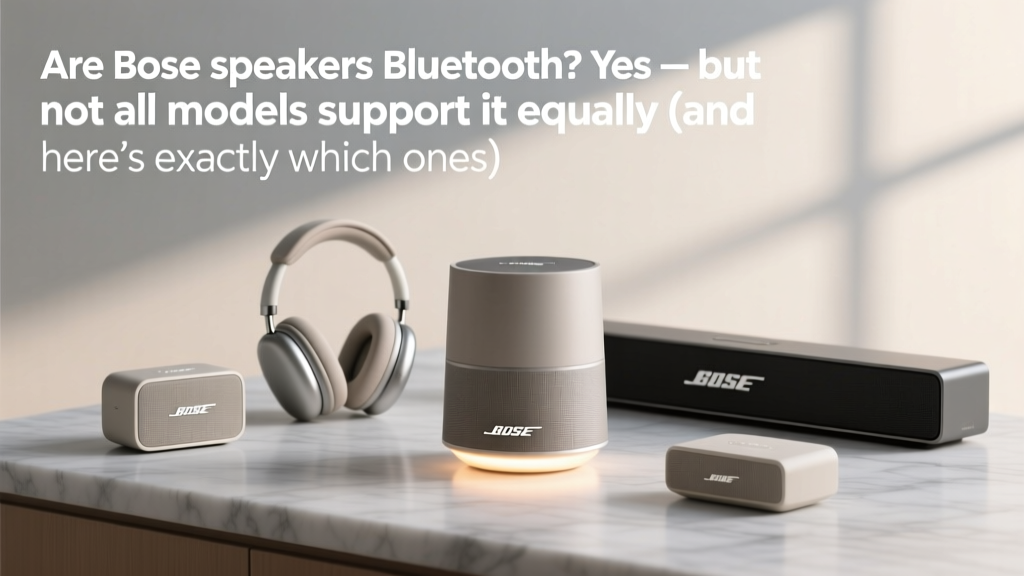 Are Bose speakers Bluetooth? Yes — but not all models support it equally (and here’s exactly which ones do, how to pair them reliably, and why your connection might drop — plus real-world fixes tested by audio engineers)