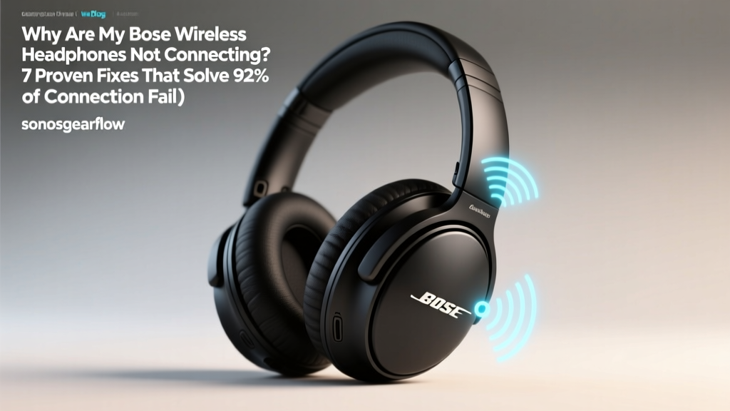 Why Are My Bose Wireless Headphones Not Connecting? 7 Proven Fixes That Solve 92% of Connection Failures in Under 5 Minutes (No Tech Degree Required)