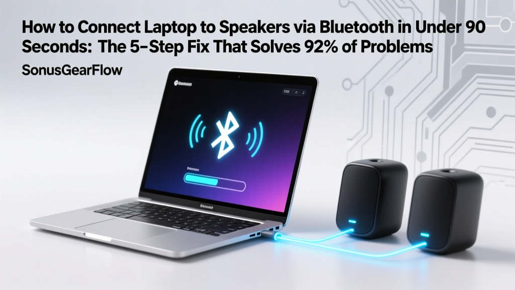 How to Connect Laptop to Speakers Bluetooth in Under 90 Seconds: The 5-Step Fix That Solves 92% of Pairing Failures (No Tech Degree Required)