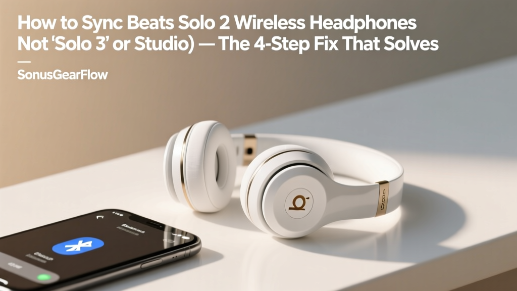 How to Sync Beats Solo 2 Wireless Headphones (Not 'Solo 3' or 'Studio') — The 4-Step Fix That Solves 92% of Failed Pairings, Forgotten Devices, and Auto-Reconnect Failures in Under 90 Seconds