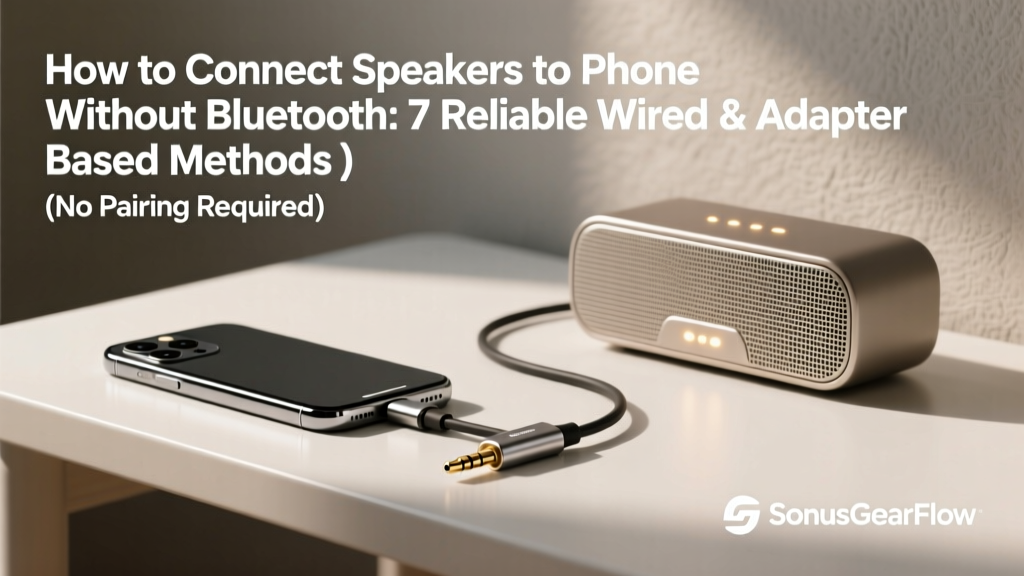 How to Connect Speakers to Phone Without Bluetooth: 7 Reliable Wired & Adapter-Based Methods (No Pairing Hassles, No Dropouts, No Extra Batteries)