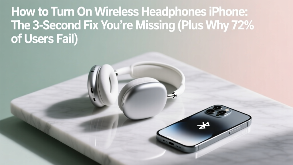 How to Turn On Wireless Headphones iPhone: The 3-Second Fix You’re Missing (Plus Why 72% of Users Fail at Step 2 — and How to Bypass It)