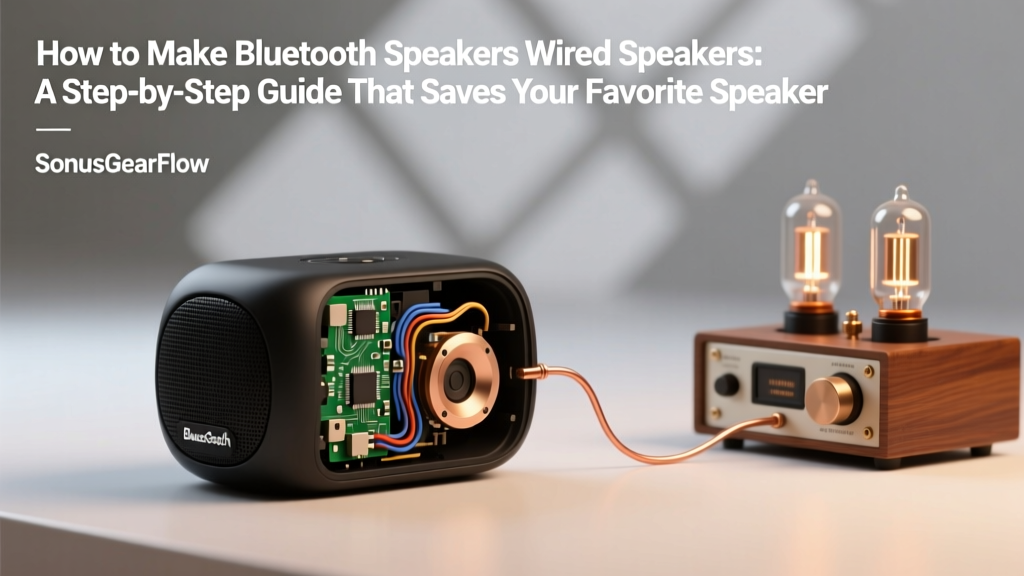 How to Make Bluetooth Speakers Wired Speakers: A Step-by-Step Guide That Saves Your Favorite Speaker (Without Sacrificing Sound Quality or Voiding Warranty)