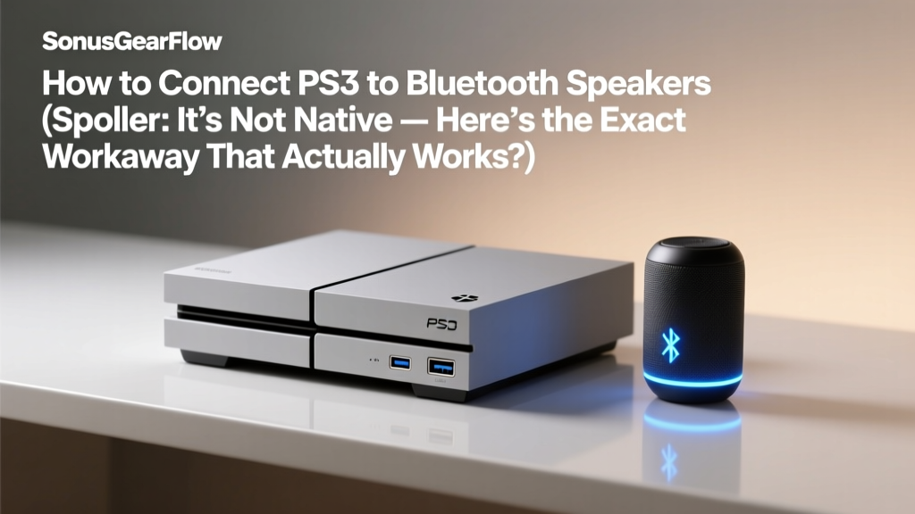 How to Connect PS3 to Bluetooth Speakers (Spoiler: It’s Not Native — Here’s the Exact Workaround That Actually Works in 2024 Without Lag, Dropouts, or Buying New Gear)