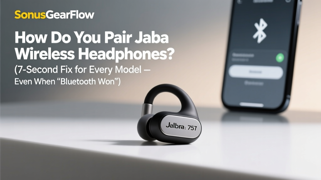 How Do You Pair Jabra Wireless Headphones? (7-Second Fix for Every Model — Even When 'Bluetooth Won’t Connect' or 'Device Not Found' Appears)