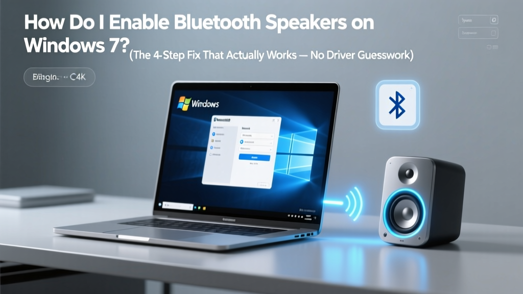 How Do I Enable Bluetooth Speakers on Windows 7? (The 4-Step Fix That Actually Works — No Driver Guesswork, No Blue Screen Loops, Just Sound in Under 90 Seconds)