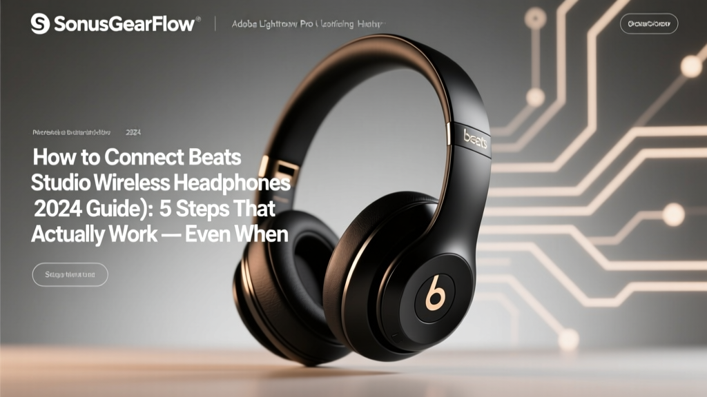 How to Connect Beats Studio Wireless Headphones (2024 Guide): 5 Steps That Actually Work — Even When Your Phone Won’t Recognize Them or Keeps Dropping Connection