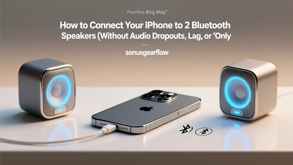 How to Connect Your iPhone to 2 Bluetooth Speakers (Without Audio Dropouts, Lag, or 'Only One Works' Frustration) — The Only Guide That Explains Why Apple Blocks True Stereo Pairing by Default (and How to Bypass It Legally)
