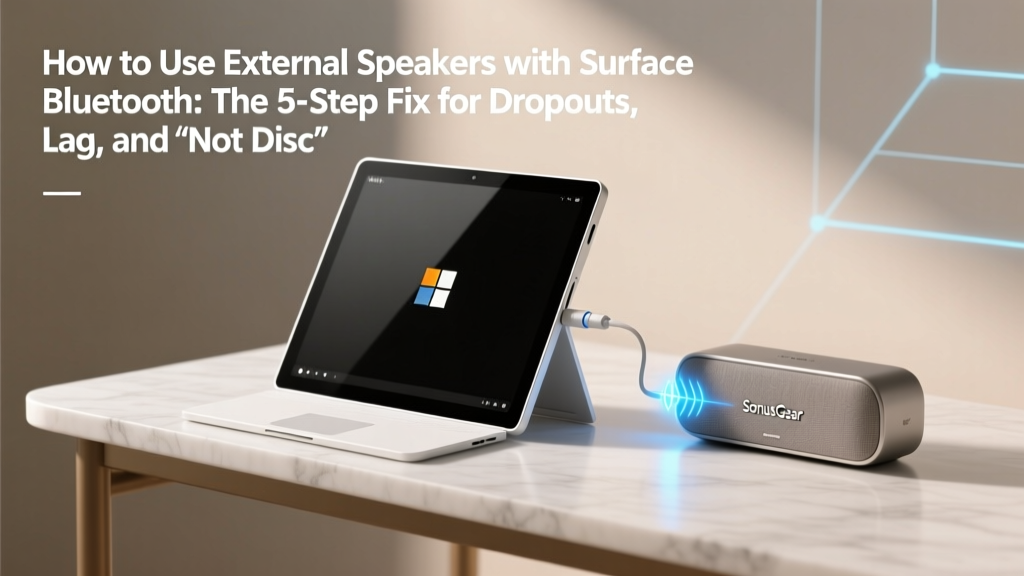 How to Use External Speakers with Surface Bluetooth: The 5-Step Fix for Dropouts, Lag, and 'Not Discoverable' Errors (That 83% of Surface Users Experience)