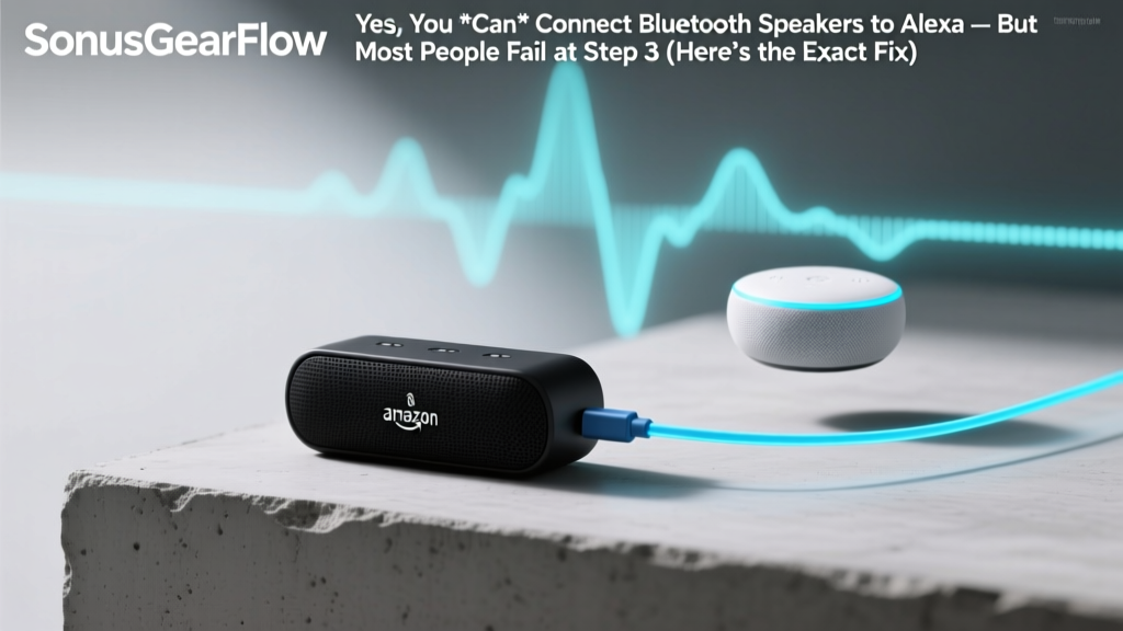 Yes, You *Can* Connect Bluetooth Speakers to Alexa — But Most People Fail at Step 3 (Here’s the Exact Fix That Works Every Time)