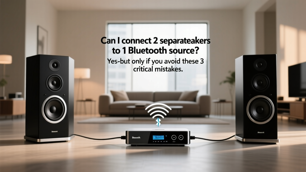 Can I connect 2 separate speakers to 1 Bluetooth source? Yes—but only if you avoid these 3 critical pairing myths that cause dropouts, sync lag, or total silence (here’s exactly how to do it right the first time)