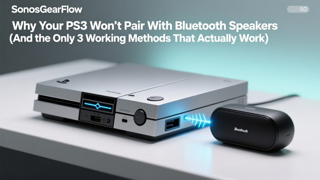 Why Your PS3 Won’t Pair With Bluetooth Speakers (And the Only 3 Working Methods That Actually Work in 2024 — No USB Dongles Required)