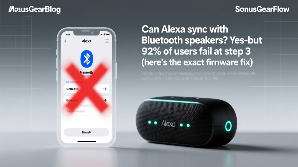 Can Alexa sync with Bluetooth speakers? Yes—but 92% of users fail at step 3 (here’s the exact firmware version, pairing sequence, and why your JBL Flip 6 keeps dropping connection)