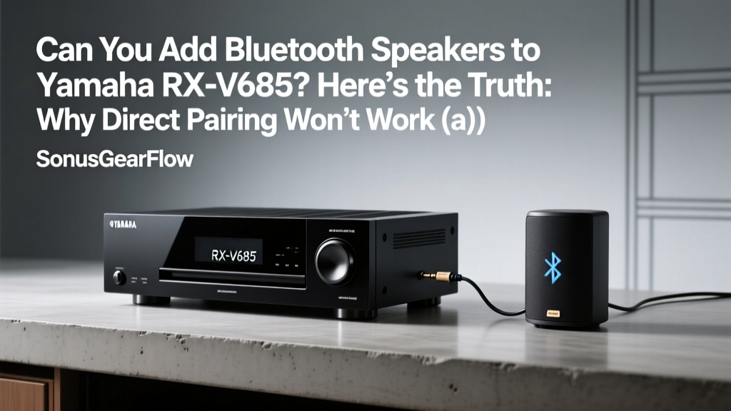 Can You Add Bluetooth Speakers to Yamaha RX-V685? Here’s the Truth: Why Direct Pairing Won’t Work (and Exactly What You *Can* Do Instead—No Extra Receiver Needed)