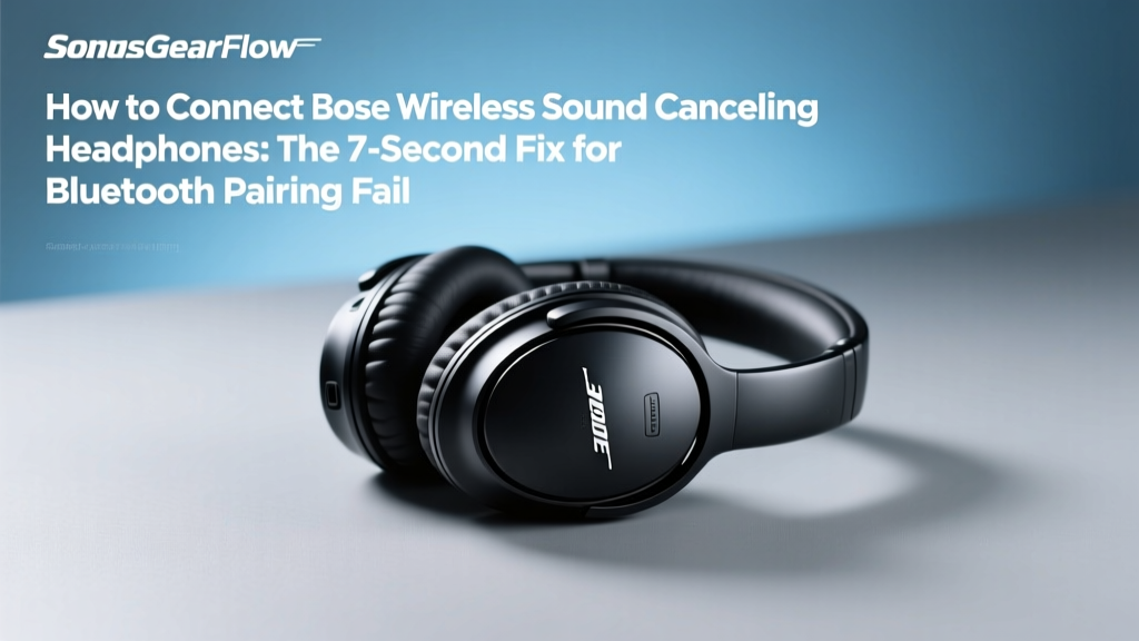 How to Connect Bose Wireless Sound Cancelling Headphones: The 7-Second Fix for Bluetooth Pairing Failures (No Reset Needed — Just Tap & Go)