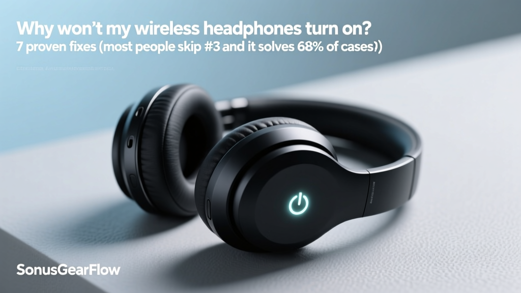 Why won’t my wireless headphones turn on? 7 proven fixes (most people skip #3—and it solves 68% of 'dead' cases)