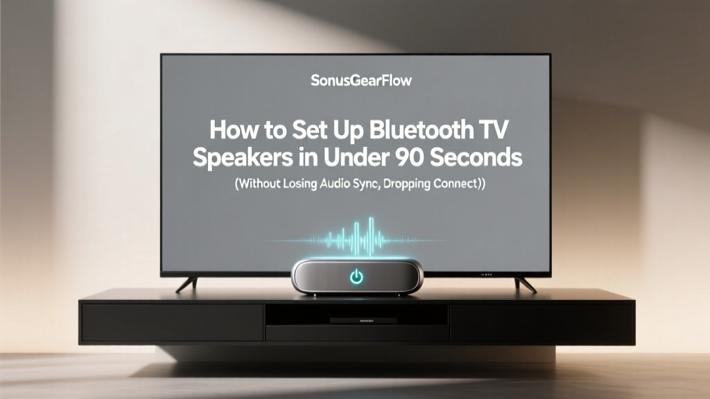 How to Set Up Bluetooth TV Speakers in Under 90 Seconds (Without Losing Audio Sync, Dropping Connection, or Buying the Wrong Model)