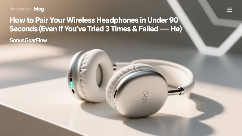 How to Pair Your Wireless Headphones in Under 90 Seconds (Even If You’ve Tried 3 Times & Failed — Here’s Why It Keeps Failing)