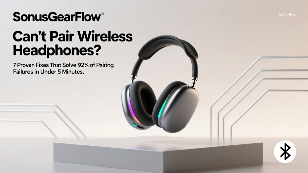 Can’t Pair Wireless Headphones? 7 Proven Fixes That Solve 92% of Pairing Failures in Under 5 Minutes (No Tech Degree Required)